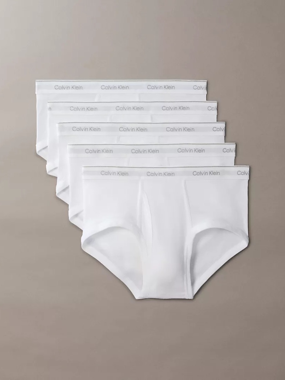 Calvin Klein Men's White Cotton Briefs - Pack of 5